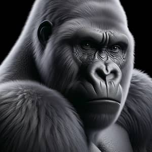 Digital Render of Gentle-Eyed Silverback Gorilla