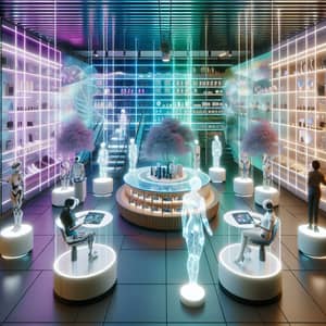 Futuristic Virtual Store | High-Tech Shopping Experience