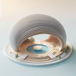 Innovative Wellbeing Center with Wavy Round Roof Design