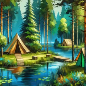 Summer Camps in Lush Green Forest | Ideal Camp Amidst Lakes & Pines