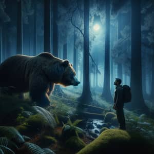 Midnight Encounter with a Wilderness Bear