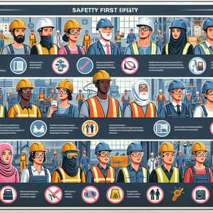 Occupational Safety and Health Poster: Safety First Guidelines