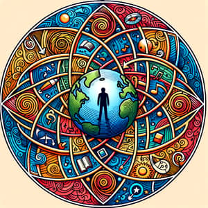 Symbolic Mandala of Aspirations and Dreams on Earth