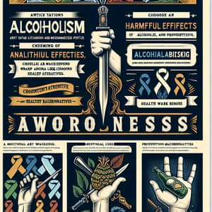 Preventing Alcoholism: Traditional Poster Making for Awareness