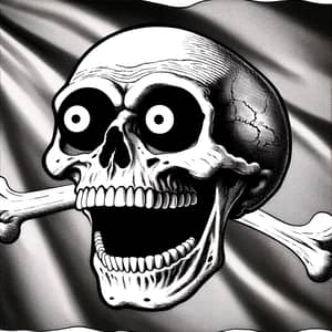 Funny Skull Pirate Flag - Comedy Design for Humorous Buccaneers