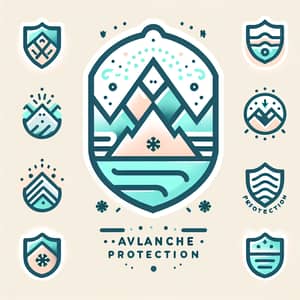 Pastel-Colored Avalanche Protection Institution Logo Design