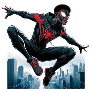 Modern Spider-Themed Suit on African American & Puerto Rican Teen