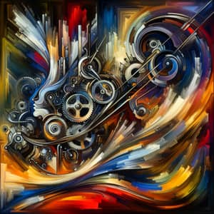 Abstract Expressionism in Mechanical Engineering Artwork