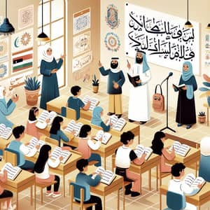 Arabic Language Day Celebration in Diverse School Setting