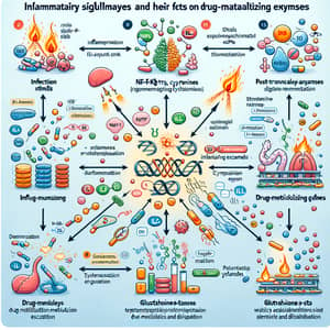 Inflammatory Signaling Pathways: Effects on Drug-Metabolizing Enzymes