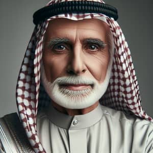 Elderly Arab Man in Traditional Clothing | Aura of Esteem