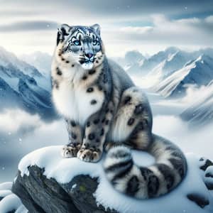 Majestic Snow Leopard in Natural Habitat | Wildlife Photography