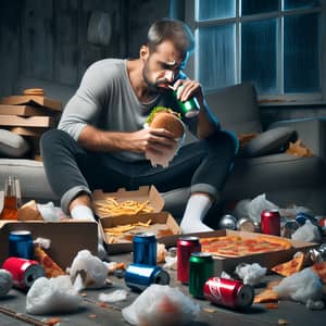 Struggling with Food Addiction: Compulsive Eating Habits Visualized