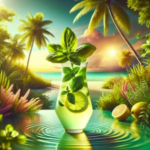 Tropical Lemonade Paradise: Refreshing Summer Vibes