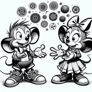 Charming Mouse Characters in Spirited Interaction | New Content Generation