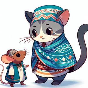 Tom and Jerry in Somali Cultural Attire | Animated Characters