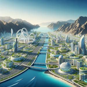 Futuristic Muscat 2040: Arabian Architecture & Sustainable Tech