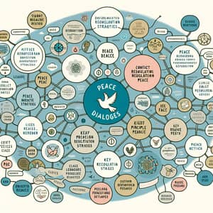 Peace Dialogues Mind Map: Strategies, Principles & Mediation