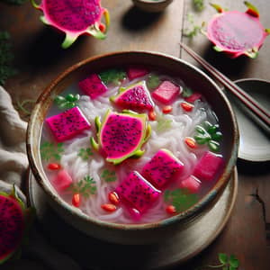 Dragon Fruit Rice Noodle Soup Recipe | Fresh Ingredients