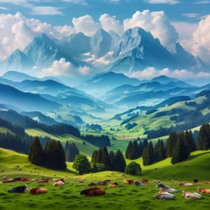 Majestic Mountain Range Landscape