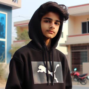 Dhananjay Mishra Black Hoodie with Puma Design