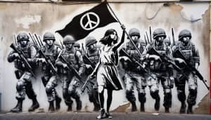 Defiance in Art: Peace vs. Power Mural