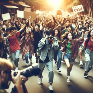 Youth Activism: Dynamic Student Protest Photography