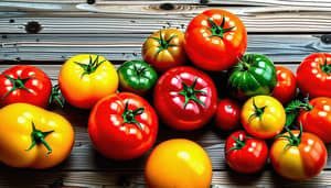 Colorful Heirloom Tomatoes Still Life | Fresh Produce