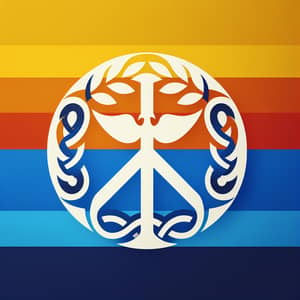 Vibrant Flag of Peace and Unity