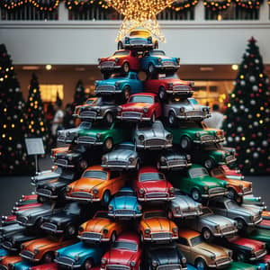 Creative Christmas Tree of Cars Design