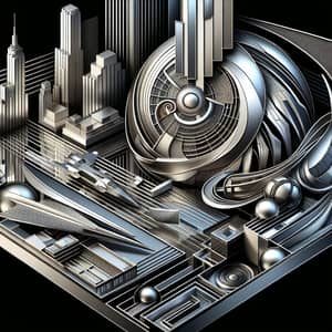 Unstoppable Force: Futuristic Art Deco Design