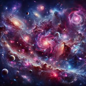 Stunning Cosmic Storm: Galaxies, Nebulae, Planets