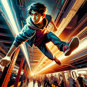 Captivating Subway Surfers-inspired Urban Action Scene