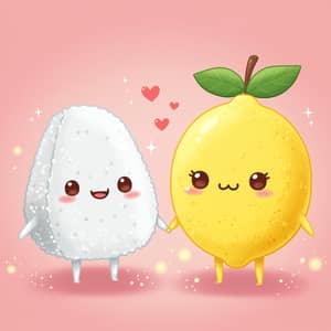 Kawaii Salt & Lemon Couple in Love