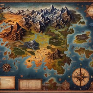 Stunning Fantasy Map for Your Imagination