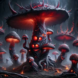 Demonic Mushrooms: A Fantastical Transformation