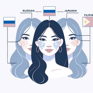 Diverse Heritage Woman: Russian, Japanese, Filipino Blend