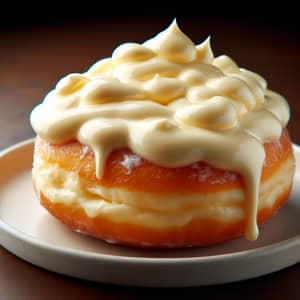 Indulgent Cheese-Topped Doughnut | Crispy & Creamy Treat