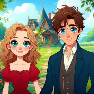 Disney Pixar Couple AI Generator - Animated Characters in Romantic Setting