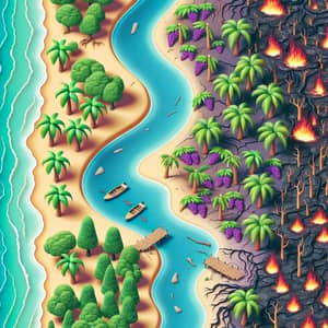 Paradise Lost: Palm Trees & Burned Rivers