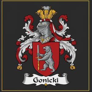 GONICKI Family Crest Design