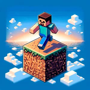 Pixelated BedWars Avatar | Jumping Steve Character