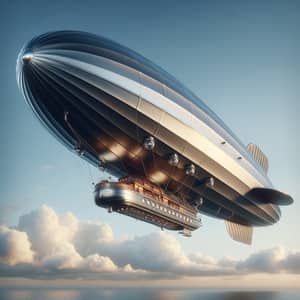 Stylishly Designed Airship with Vintage & Modern Aesthetics