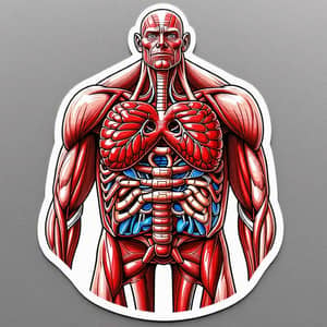 Anatomy Organ Sticker for Educational Use