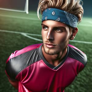 Charismatic Blonde Footballer with Bandana | Team Spirit FC