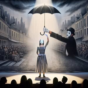Kindness in Mime: A Heartwarming Performance