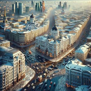 Bustling Moscow Cityscape: Rich History & Modern Progress