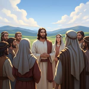 Jesus Calms Disciples with His Gentle Words
