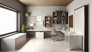 Minimalist Office Design Ideas for 220 sq ft Space