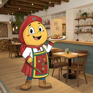 Create a Mascot for Spanish Tapas Store